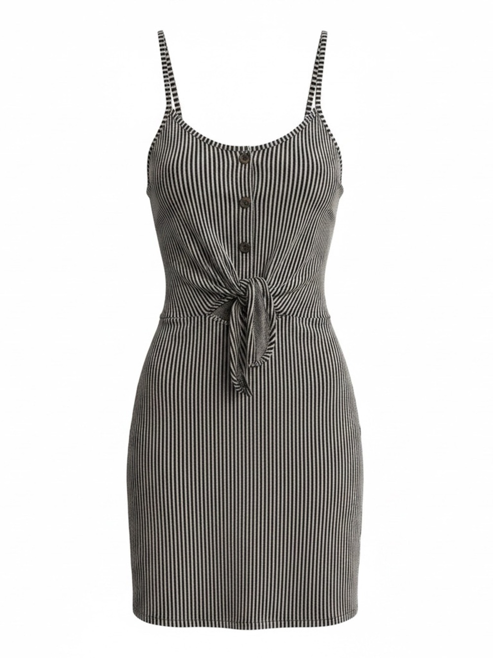 ☀️ Caution to the Wind • Striped Black & White Dress • Women’s Size Small